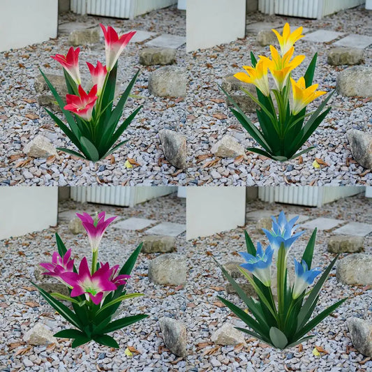 Lilies Sculpture Lawn Decorations