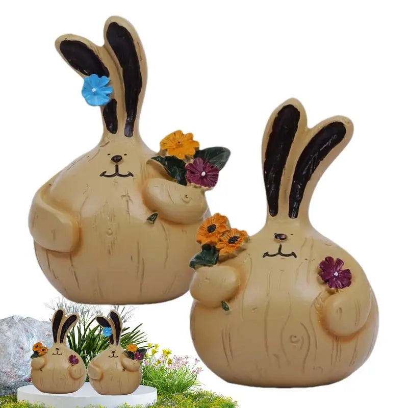 Rabbit Resin Outdoor Figurines