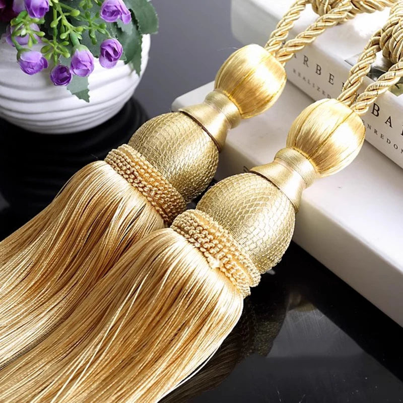 Hanging Ball Curtain Tassel Tieback, 2pcs Pair