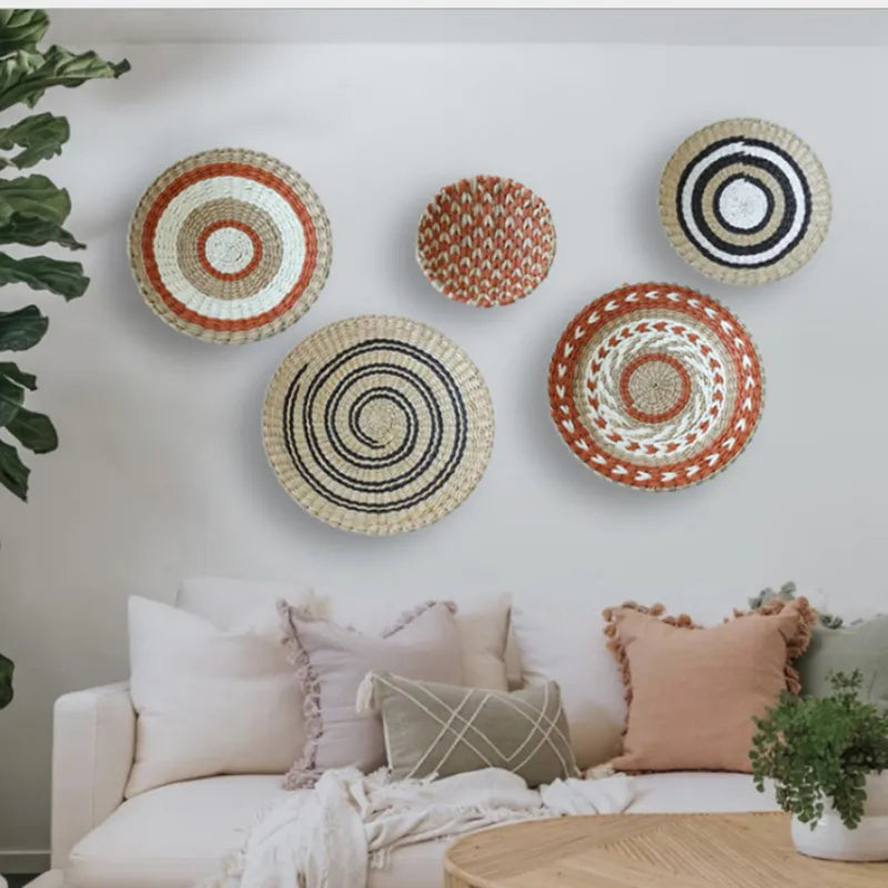 Creative Combination Wall Decoration Rattan Grass Weaving