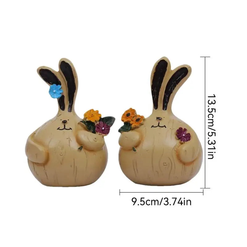 Rabbit Resin Outdoor Figurines