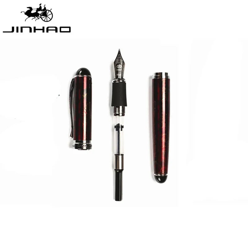 Jinhao X750 Classic Style Silver Clip Metal Fountain Pen 0.5mm Nib