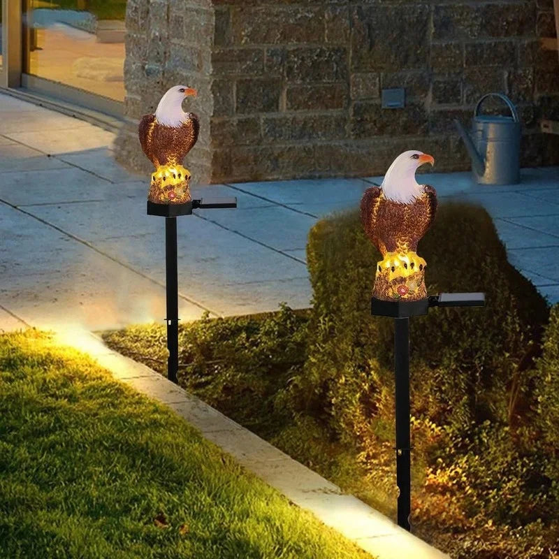 Eagle Statue Waterproof Solar Power LED Light