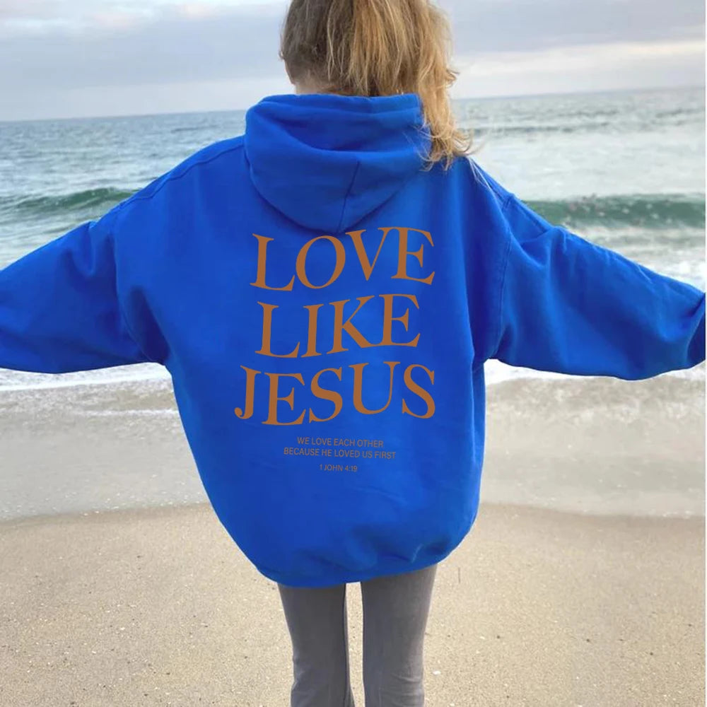 Love Like Jesus Inspirational Christian Hoodie