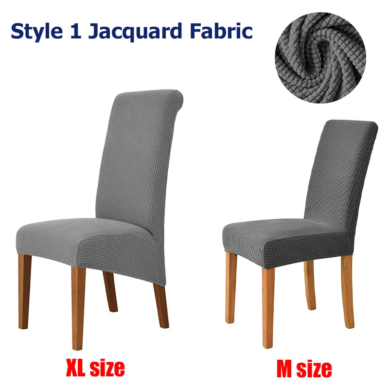 High Back High Elasticity Chair Cover Jacquard M XL