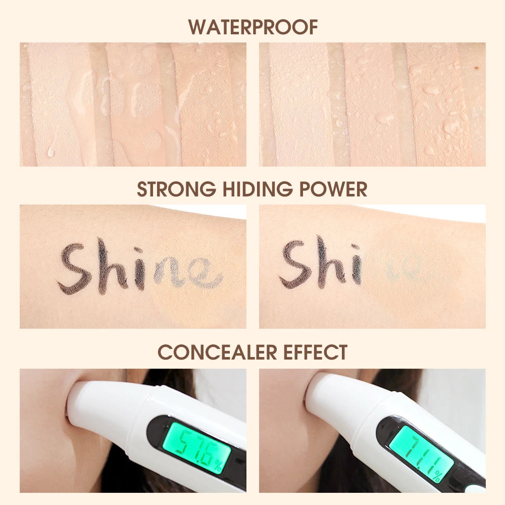 Air Cushion BB Cream 3 Colors Fuller Coverage Waterproof Long-lasting Concealer