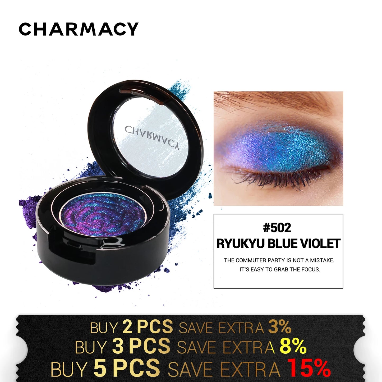 Chameleon Eye Shadow High Pigment Quality Long Lasting Single Glitter