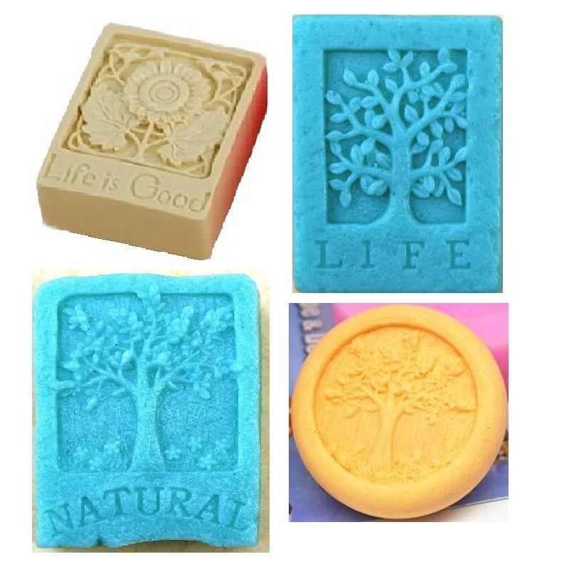 DIY Life Tree NATURAL Sunflower Silicone Soap Mold