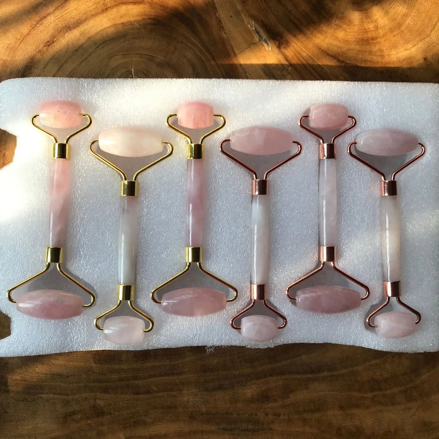 Rose Quartz Natural Pink Face Massagers