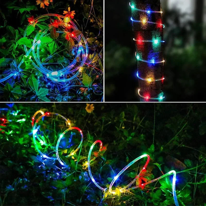 300LED Solar Rope Strip Light Outdoor Waterproof Fairy Lights