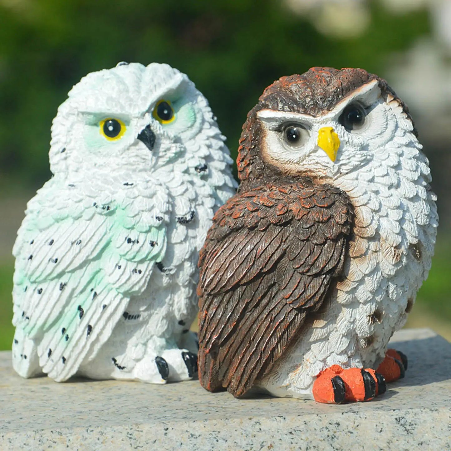 Miniature Resin Garden Owl Statue