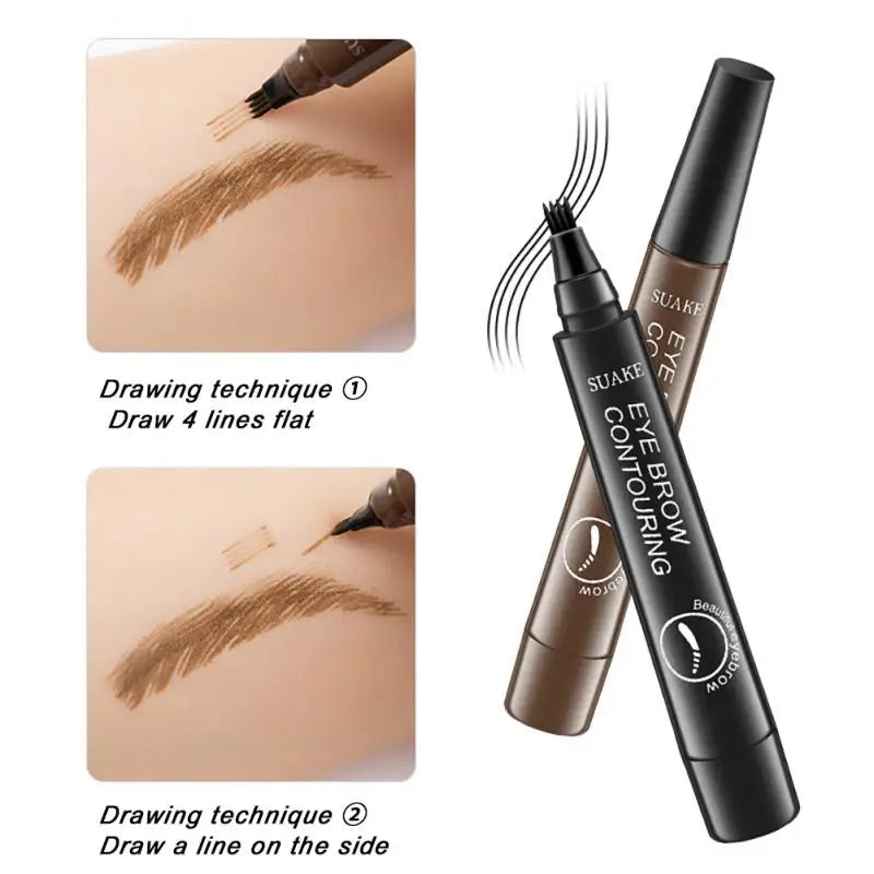 Four-claw Eyebrow Pencil 5-color 3D Natural