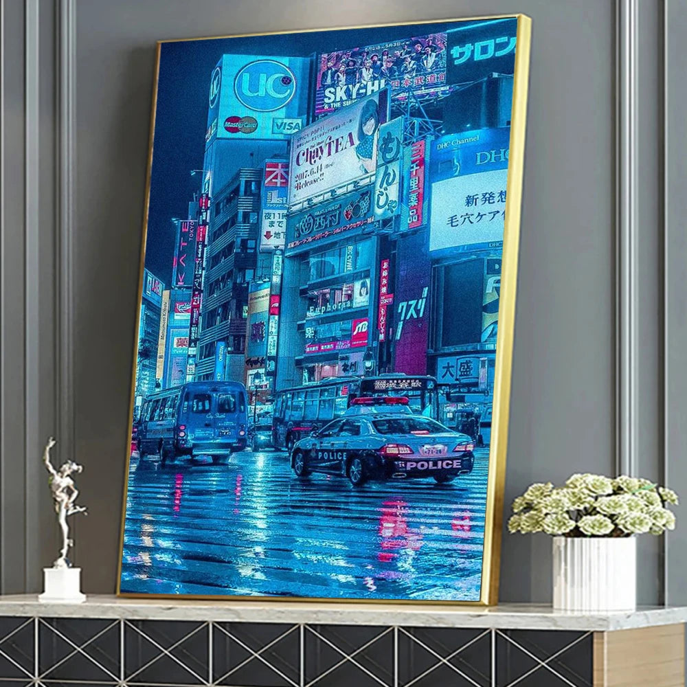 Famous City Landscape Canvas Painting Print