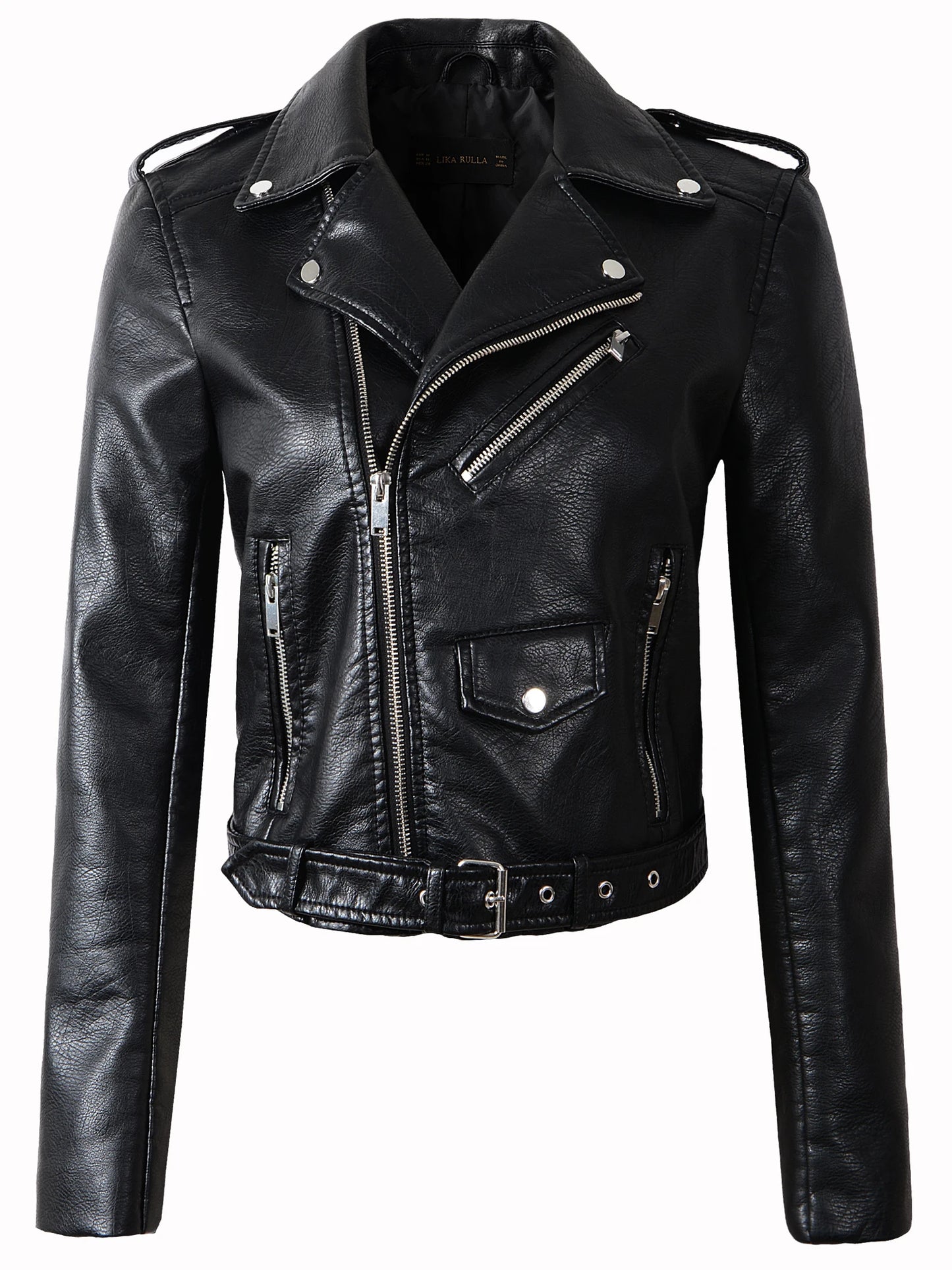 Several Colors, Motorcycle Vegan Leather Jacket