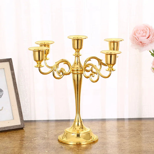 Metal Candle Holder Stand 5 Arms, 3 Arms