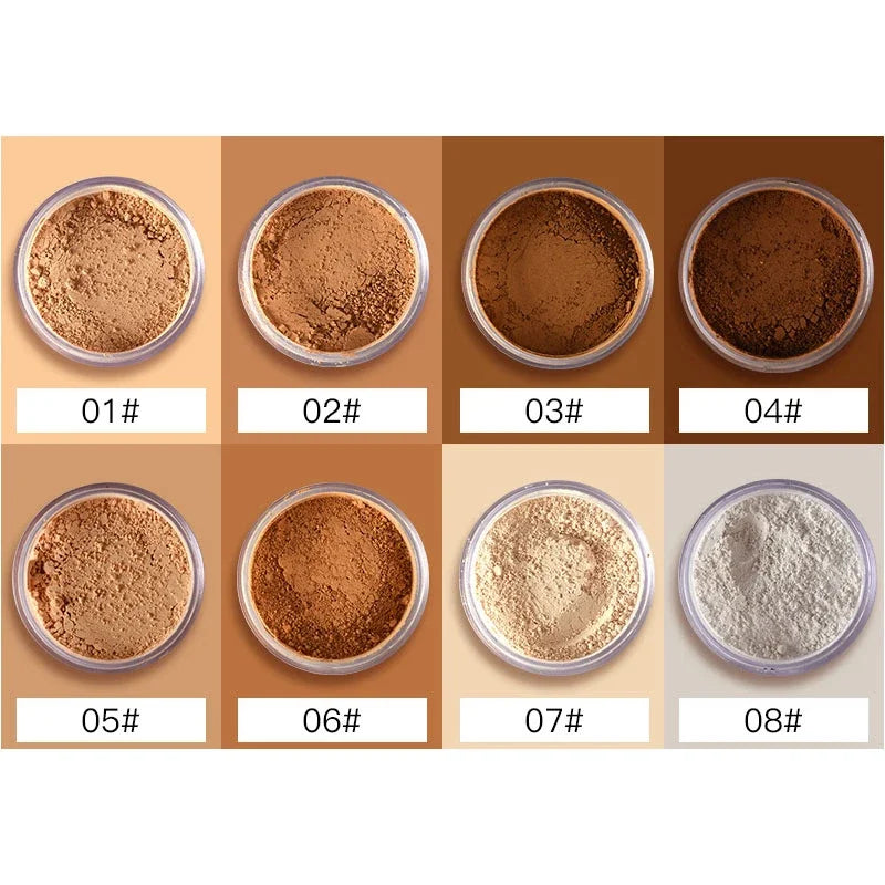 Loose Setting Powder Matte Mineral Oil-control Long-lasting Face Concealer, Bronzer, Contour