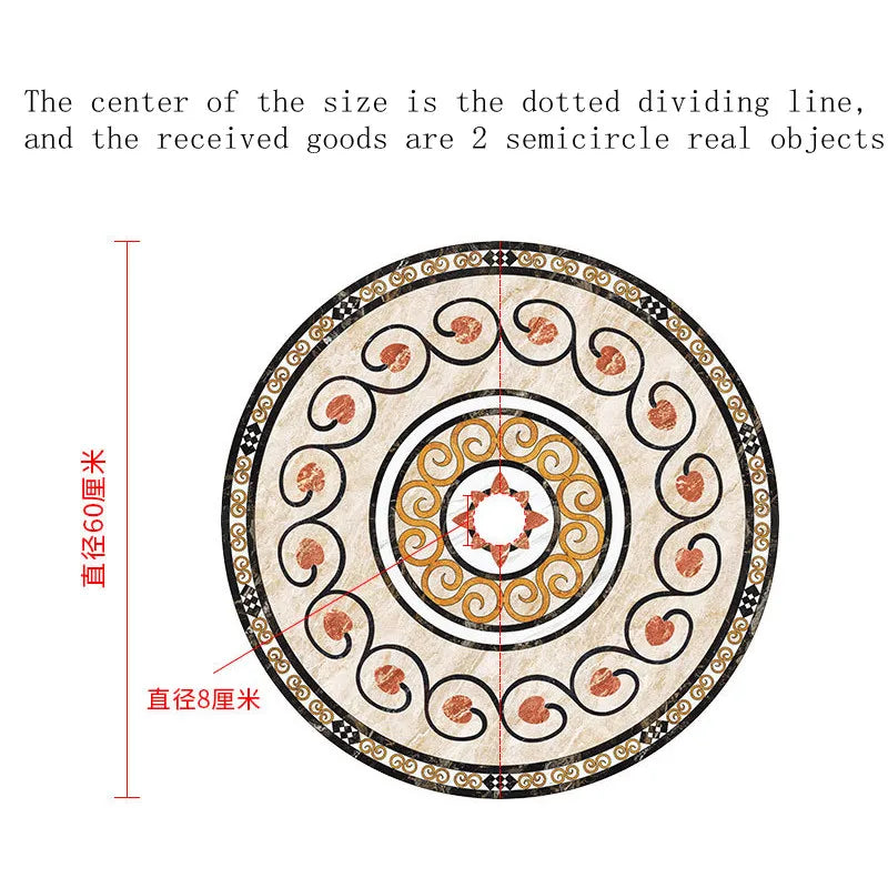 Decorative Ceiling Tile Adhesive Adornment, 24/32in diameter