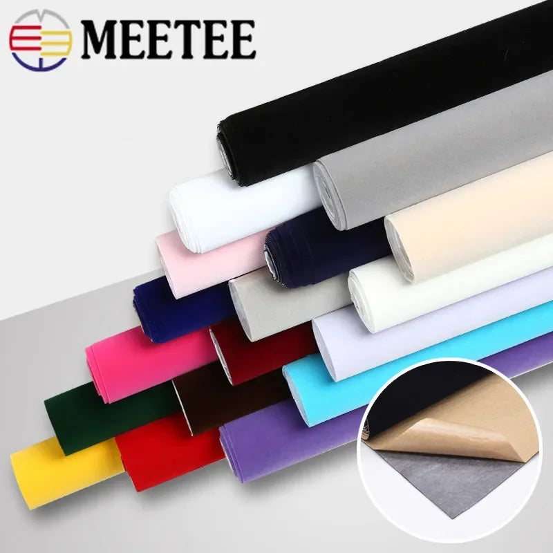 Suede Self-adhesive Fabric Adhesive Synthetic Leather 50/40*59in 1.2mm Thick