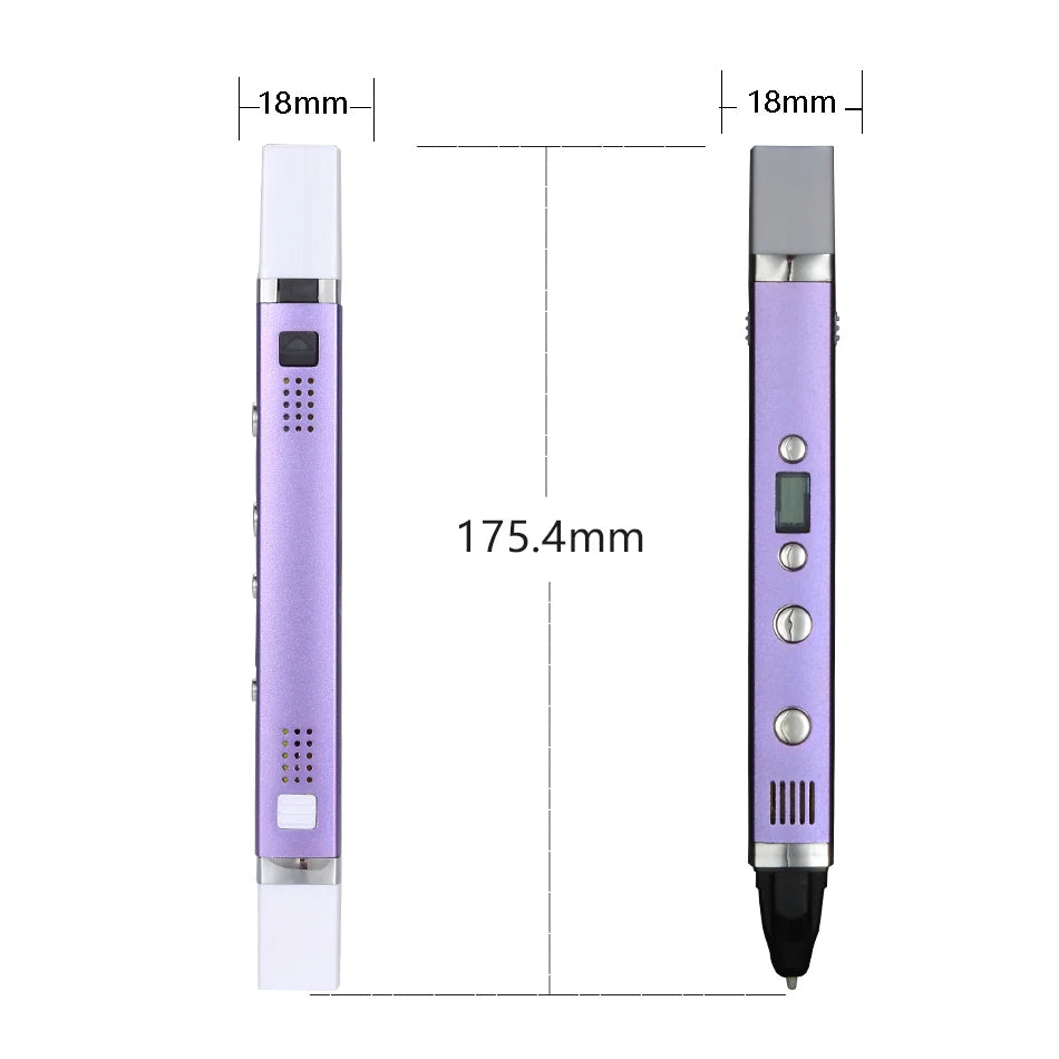 Myriwell 3D Pen LED Screen Smart 3D Printing Pen Mobile Power Supply USB Charging