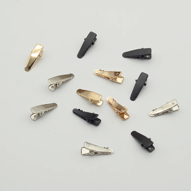 100PCS 1in Plain Metal Alligator Clips