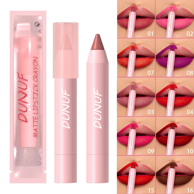 Waterproof Lipstick Pencil, 18-Colors