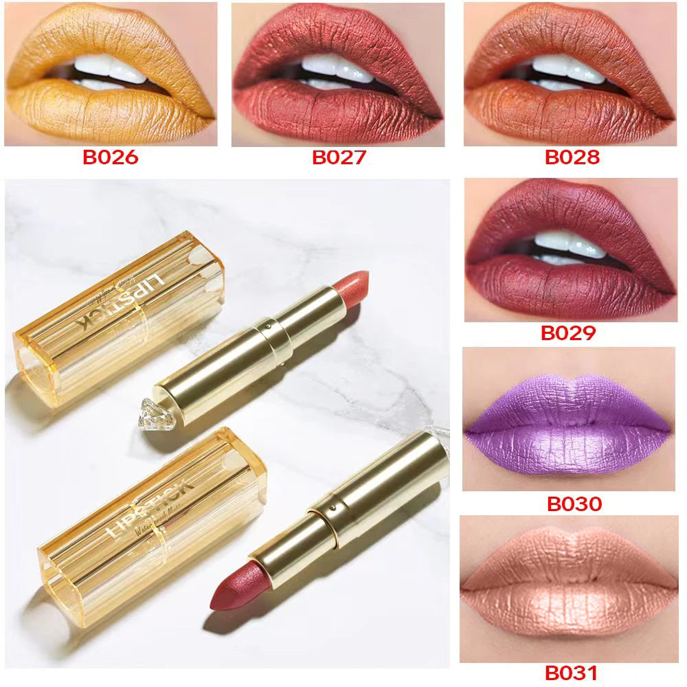 Best Korean Glitter Long Lasting Waterproof Lipstick , 4PCS