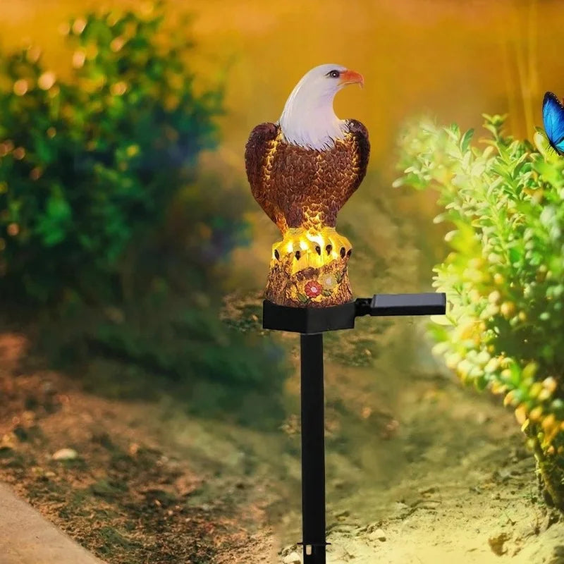 Eagle Statue Waterproof Solar Power LED Light