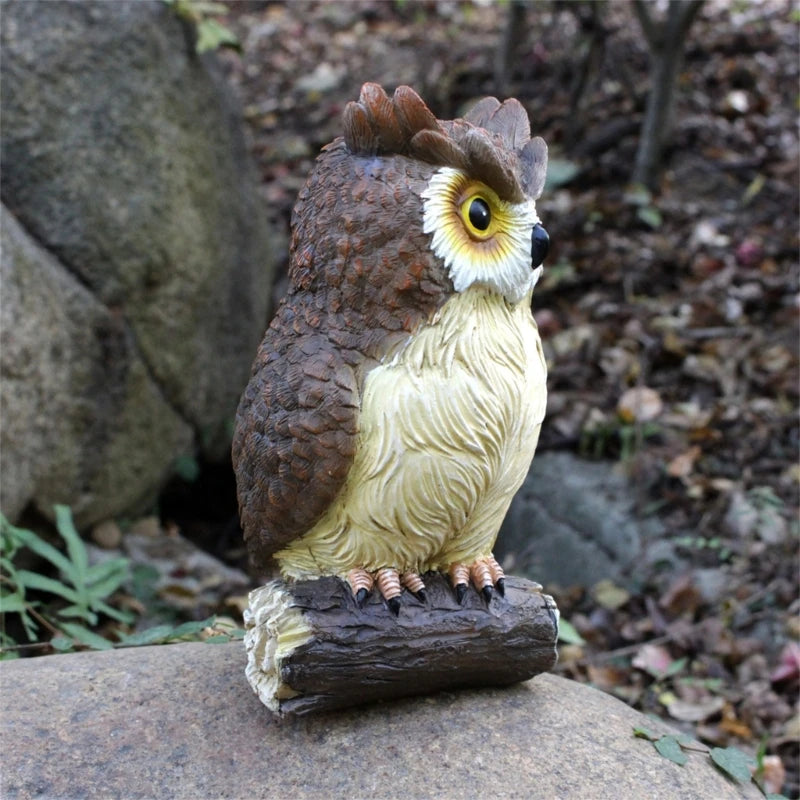 Lovely Owl Sculpture Resin Statue