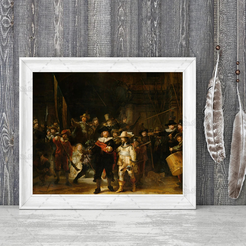 Rembrandt Van Rijn: The Night Watch Canvas Painting Print