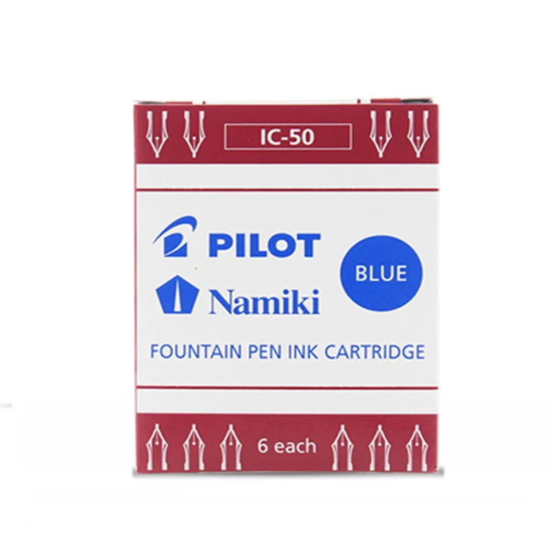 PILOT Fountain Pen Cartridge IC-50 Carbon-free Ink for78G 88G Portable Ink Bag Refill Replacement