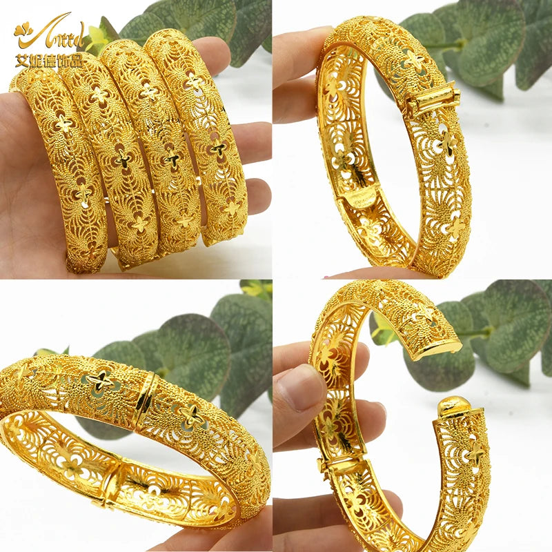 Dubai Gold Color Bracelets For Women