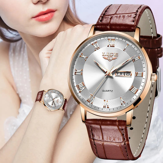 Rose Gold Ultra-thin Fashion Watch