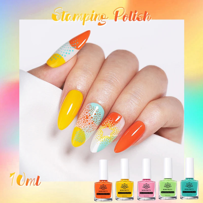 BORN PRETTY 10ml Stamping Nail Polish Set