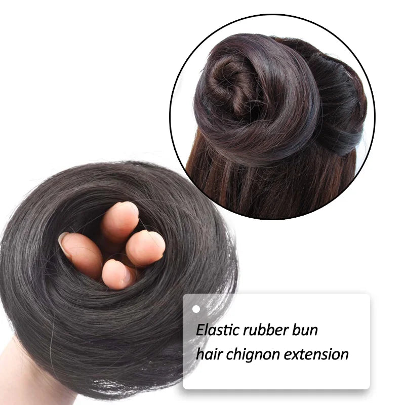 Messy Bun Chignon Donut Synthetic Hairpiece