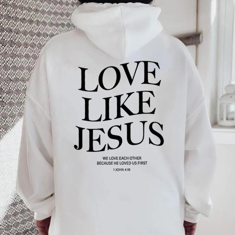 Love Like Jesus Inspirational Christian Hoodie