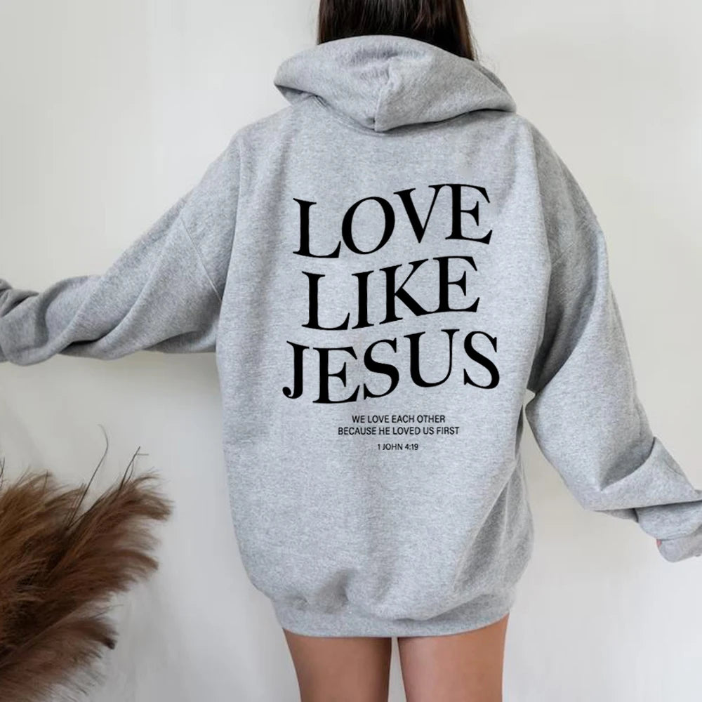 Love Like Jesus Inspirational Christian Hoodie