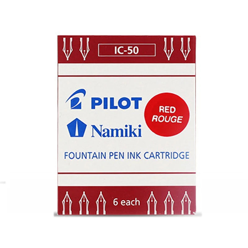 PILOT Fountain Pen Cartridge IC-50 Carbon-free Ink for78G 88G Portable Ink Bag Refill Replacement