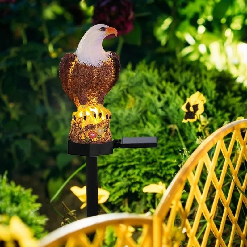 Eagle Statue Waterproof Solar Power LED Light