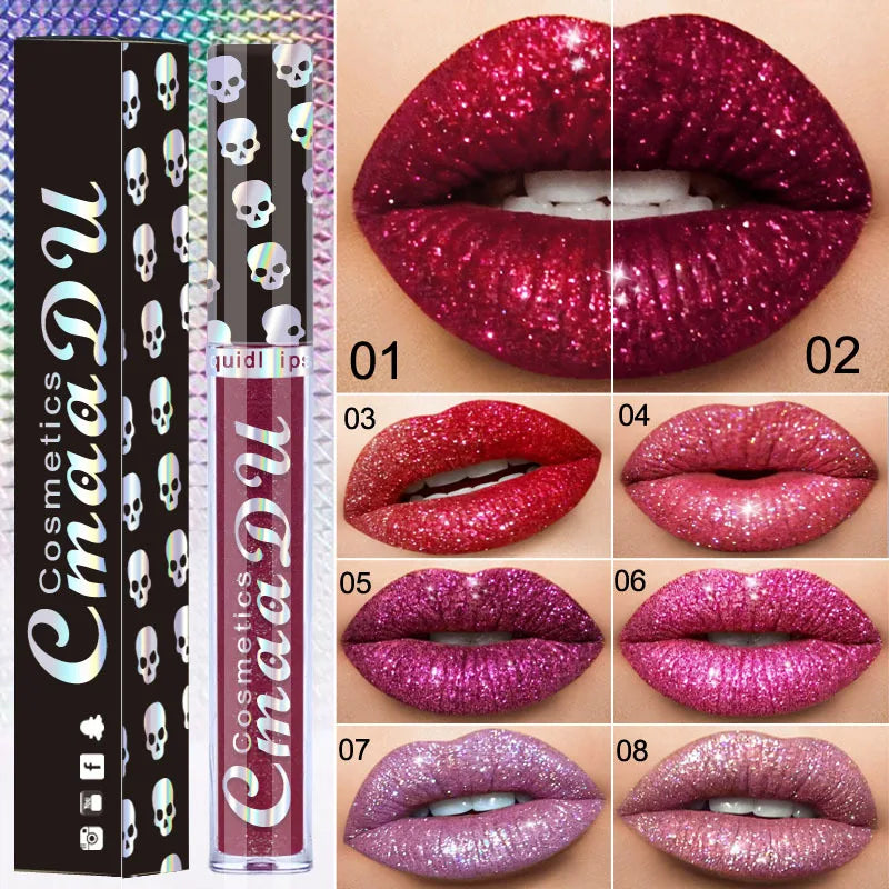 Shimmer Diamond Matte To Glitter Liquid Lipstick, Waterproof