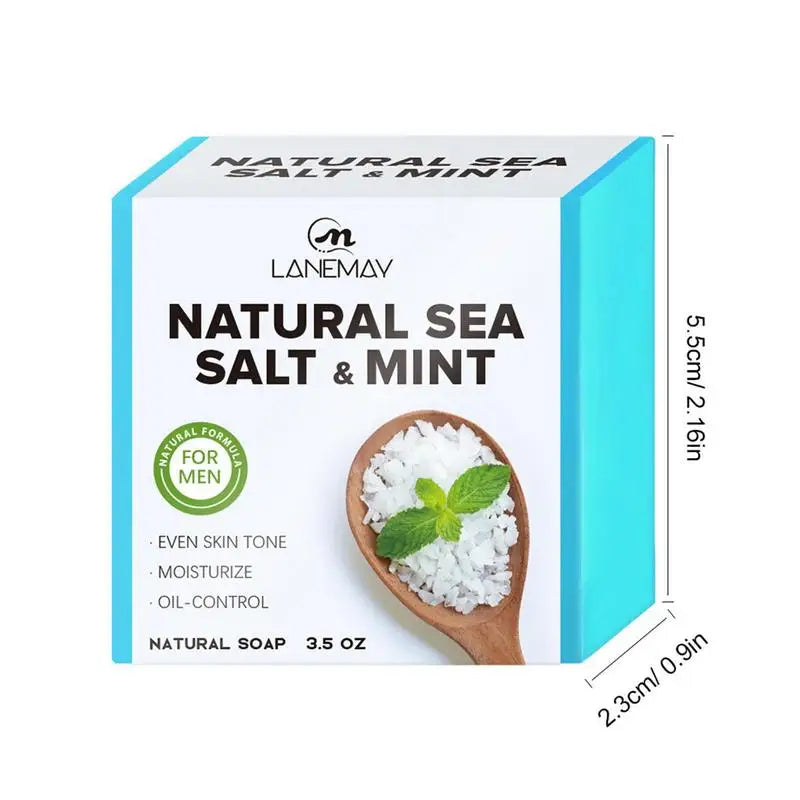 Handmade  Sea Salt Essence Essential Oils Soap for Men