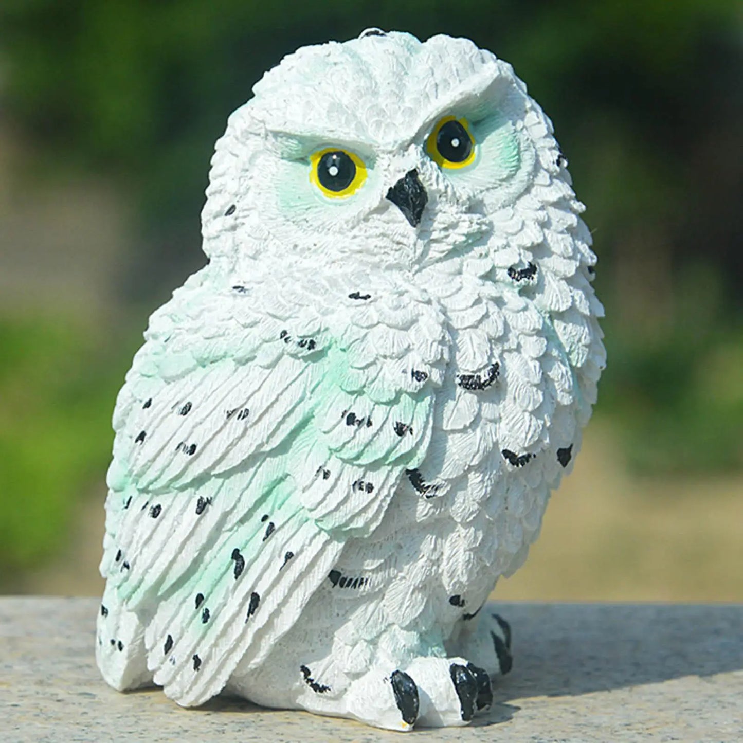 Miniature Resin Garden Owl Statue