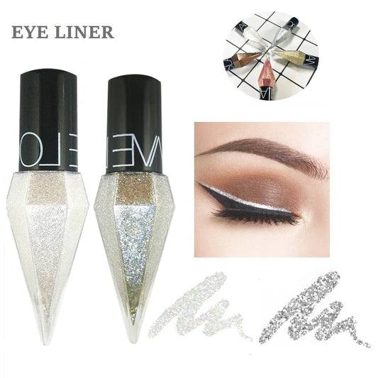 15 Colors Eyeliner Diamond Shining Liquid Eye Shadow, Eyeliner