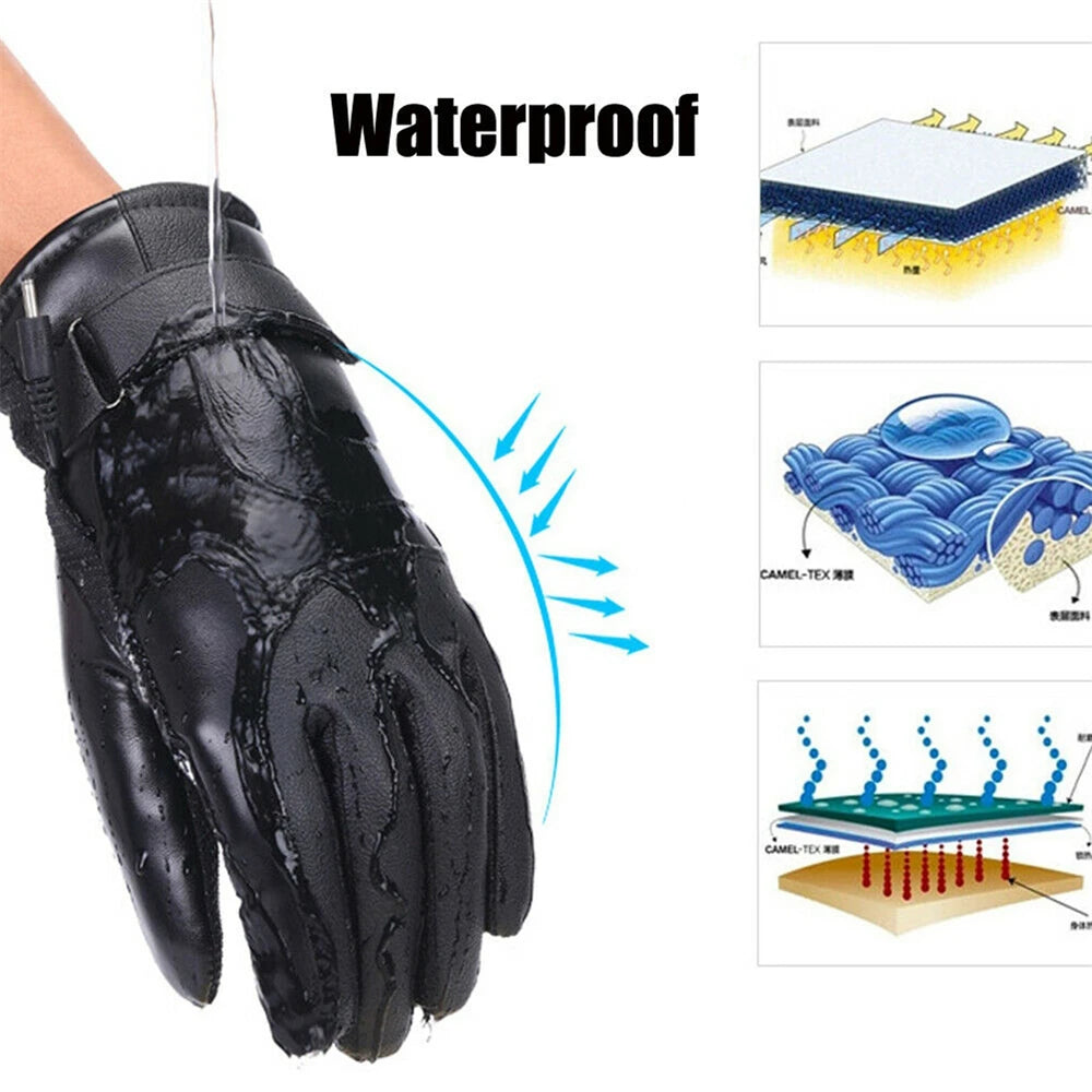 Electric Heated Gloves Rechargeable, Waterproof