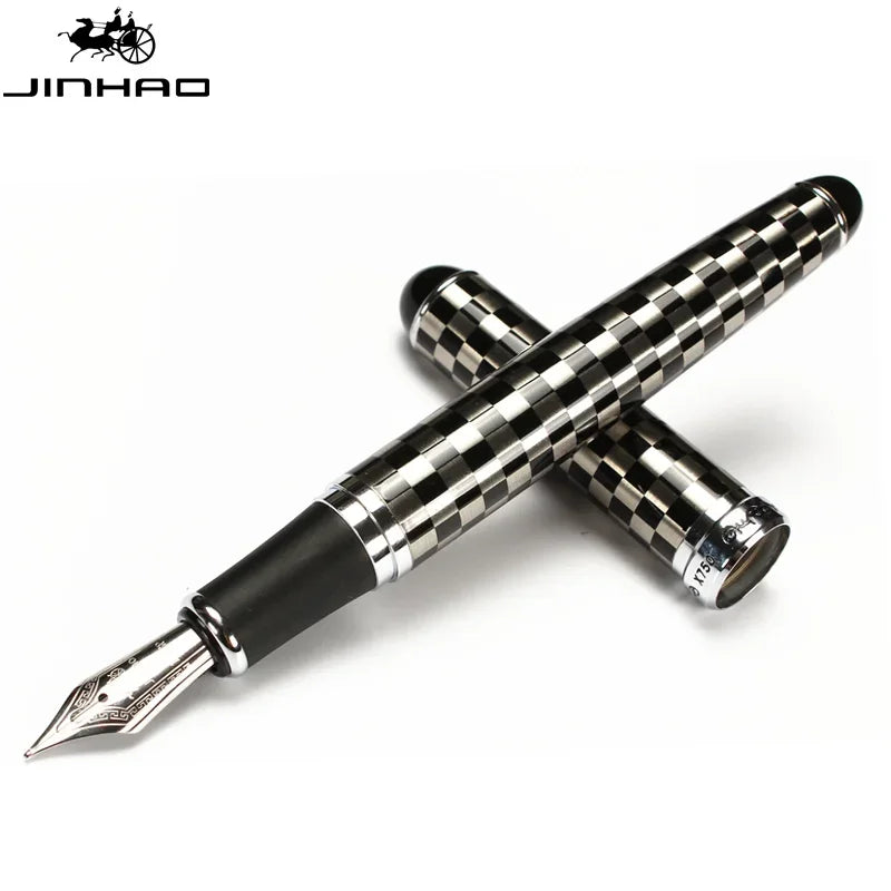 Jinhao X750 Classic Style Silver Clip Metal Fountain Pen 0.5mm Nib