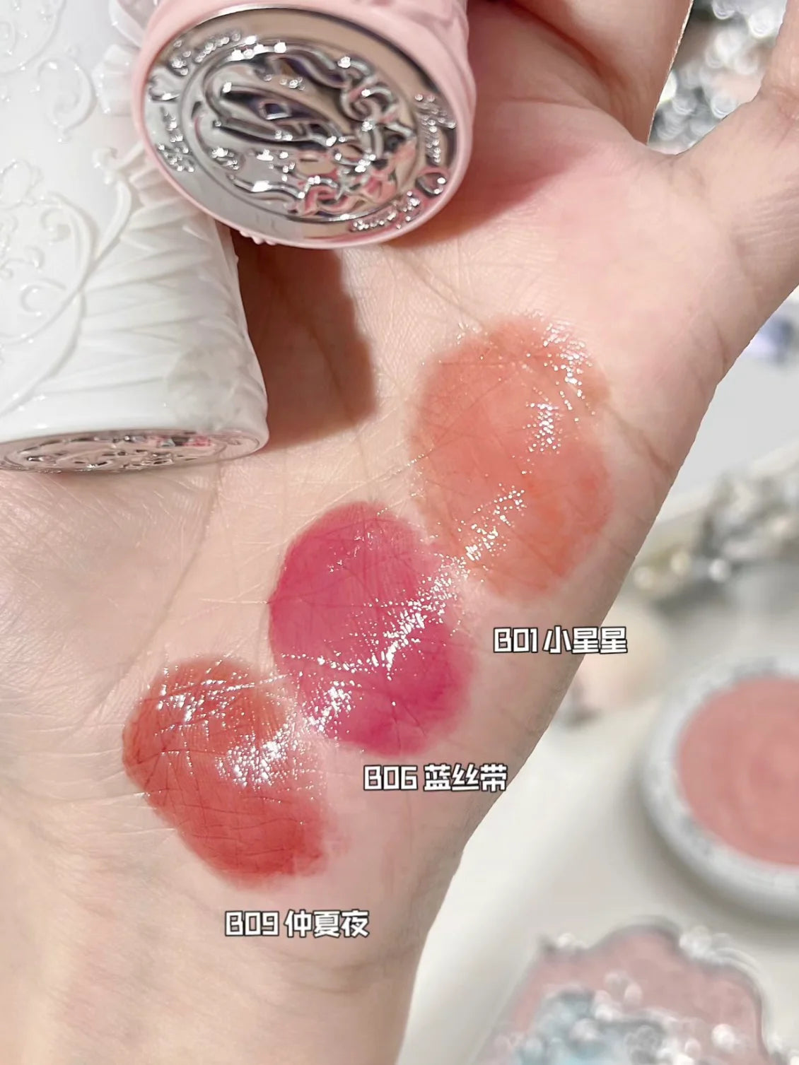 Flower Knows Swan Ballet Solid Lip Glaze Mirror Surface