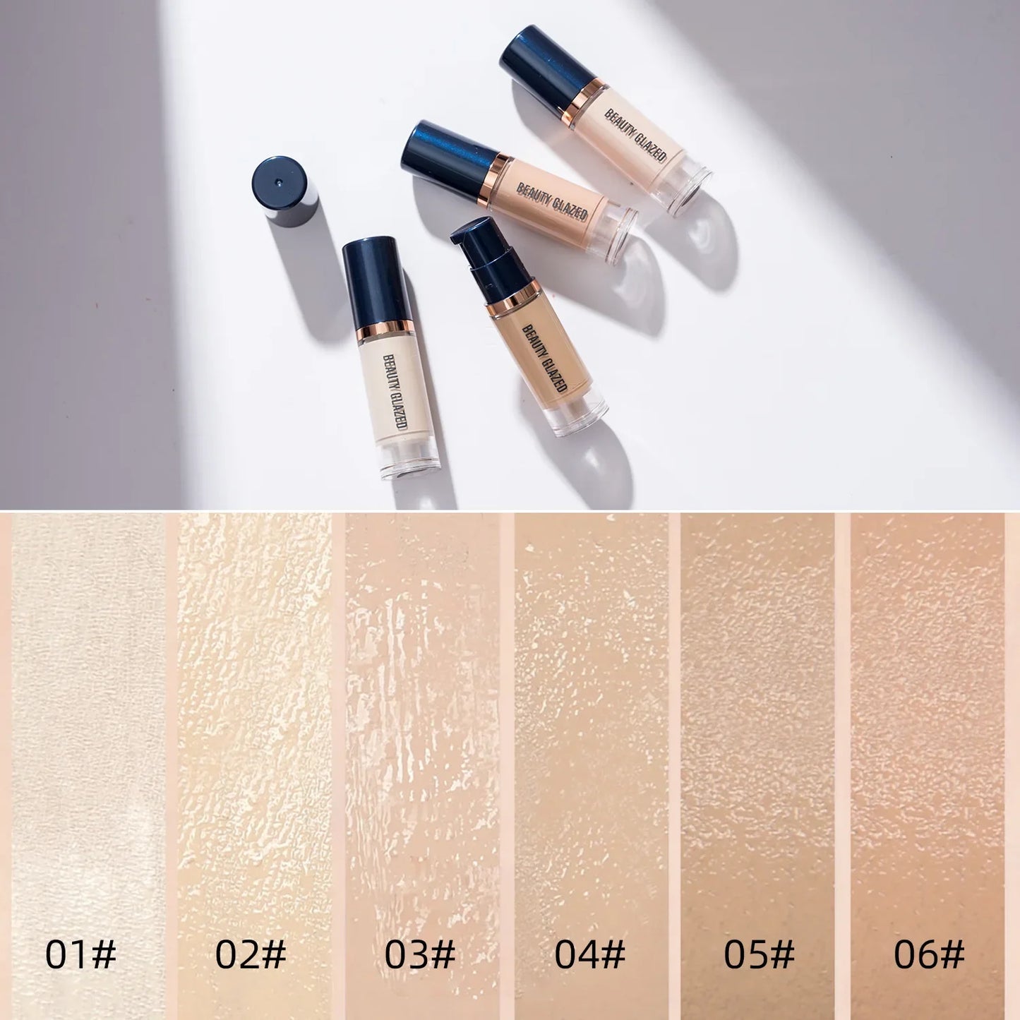 Long Wear Full Coverage Matte Liquid Foundation, Concealer Waterproof