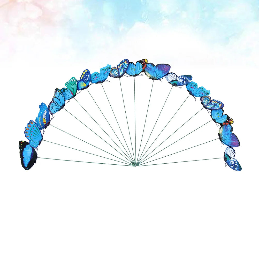 24pcs Artificial Butterflies Stakes