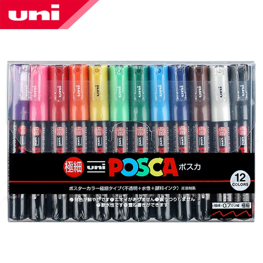 12 Color Extra Fine 0.7mm Paint Marker Pens