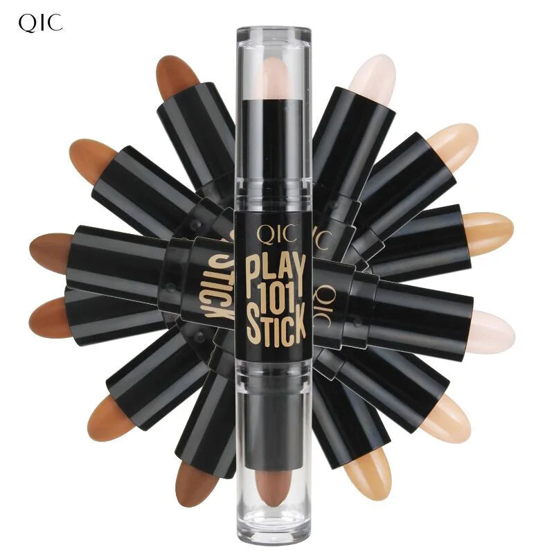 Double-End Concealer Stick Concealer, Highlighter Creamy Pen Contour Cream