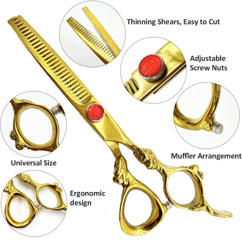 Professional Barber Scissors Kit  Luxury Accessories